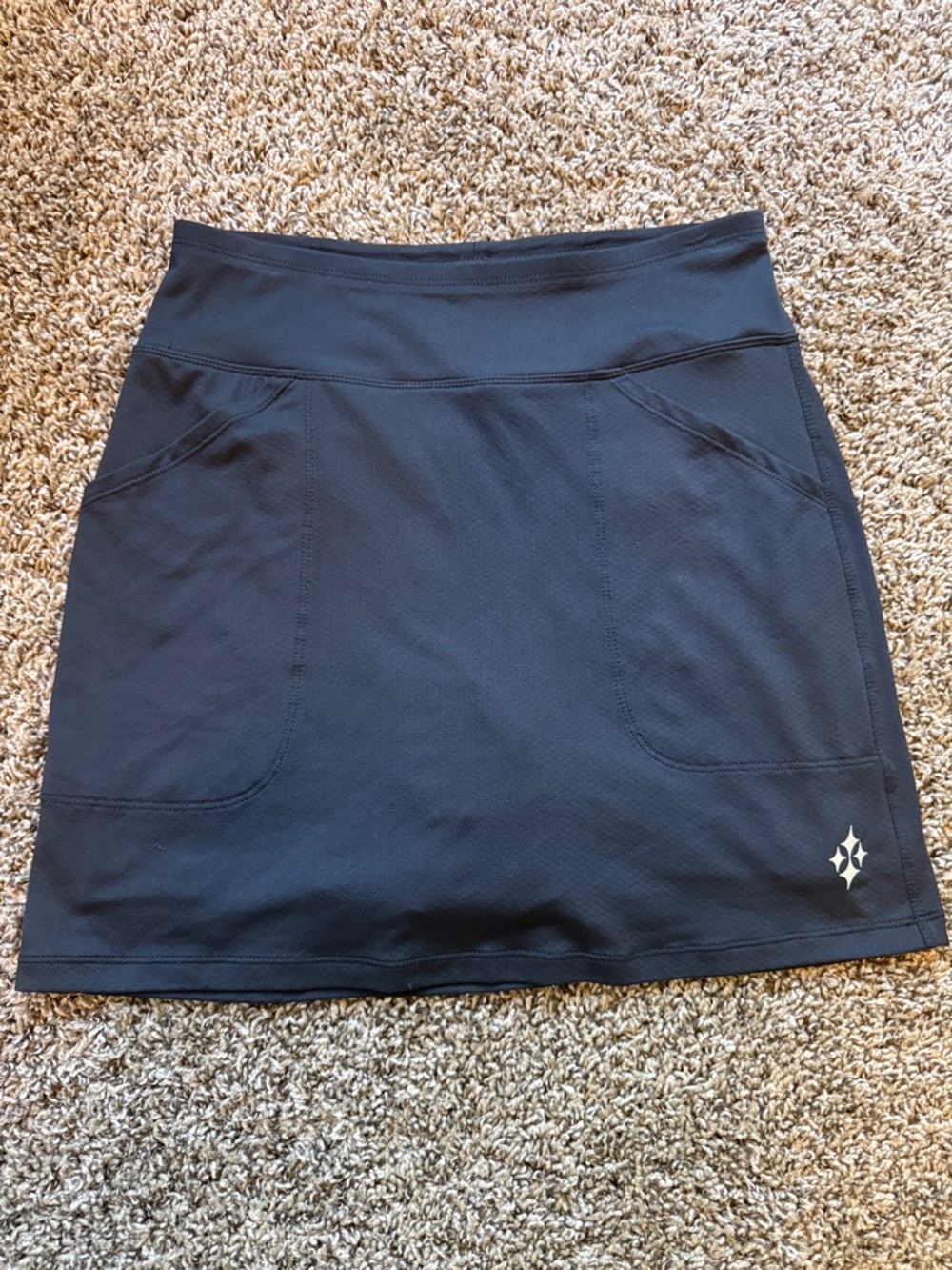 JoFit Black Athletic Golf Skort with Built-In Short